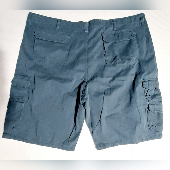 Wrangler Authentic Men's Big & Tall Premium Twill Cargo Shorts Midnight 50 - Picture 10 of 12